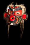 Stock photo of Mask, Native First Nations art, original West Coast native art, Just Art Gallery, Port McNeill, Northern Vancouver Island, Vancouver Island, British Columbia, Canada. 