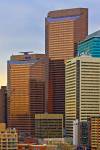 City Of Calgary Modern Geometric Commercial High Rise Buildings Alberta Canada 