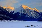Medicine Lake Winter Jasper National Park Alberta Canada