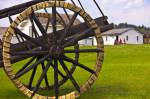 Spoke wheels Fort Walsh National Historic Site Cypress Hills Interprovincial Park Saskatchewan