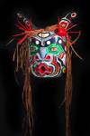 Stock photo of a Yagis (sea monster) Mask by Willy Halkins, First Nations Artist, original West Coast native art, Just Art Gallery, Port McNeill, Northern Vancouver Island, Vancouver Island, British Columbia, Canada.