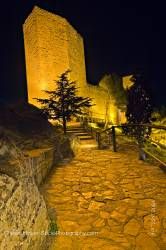Torre de la Vela Castillo de Santa Catalina at dusk in City of Jaen Province of Jaen Andalusia Spain