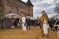 Medieval market Ronneburg Castle Hesse Germany