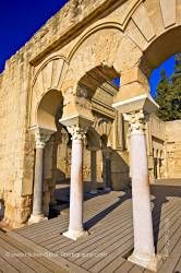 Arches and columns of Edificio Basilical Superior Medina Azahara Province of Cordoba Andalusia