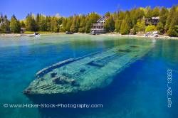 Sweepstakes shipwreck Big Tub Harbour Fathom Five National Marine Park Lake Huron Ontario Canada
