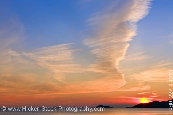 Stock photo of Agawa Bay Sunset Lake Superior Provincial Park Ontario Canada