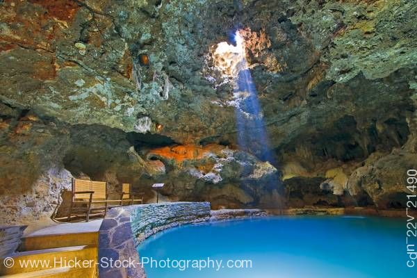 Stock photo of Hot spring Cave and Basin National Historic Site Sulphur Mountain Banff National Park Alberta Canada