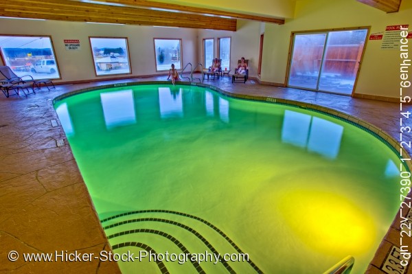 Stock photo of Indoor pool spa centre