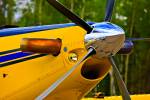 Stock photo of the nose an the propeller of an Air Tractor AT-802 aircraft in Red Lake, Ontario, Canada.