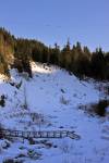 Fitzsimmons Creek Valley Winter Whistler Blackcomb Mountains Whistler British Columbia Canada      