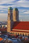 Stock photo of Frauenkirche, aka Domkirche zu Unserer Lieben Frau, (Cathedral of our Blessed Lady) in the City of Mnchen (Munich), Bavaria, Germany, Europe.