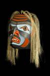 Stock photo of Shark Mask by Stan C Hunt, Kwagiulth First Nations Artist, original West Coast native art, Just Art Gallery, Port McNeill, Northern Vancouver Island, Vancouver Island, British Columbia, Canada.