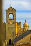 Stock photo of the tower at the Alcazar de los Reyes Cristianos (Castle of the Christian Monarchs), City of Cordoba, UNESCO World Heritage Site, Province of Cordoba, Andalusia (Andalucia), Spain, Europe.