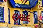 Stock photo of a Victorian style house/shop near Kensington Market in downtown Toronto, Ontario, Canada.