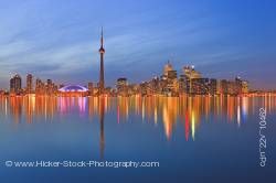 Toronto City Reflections at Dusk Skyline Centre Island Ontario Canada