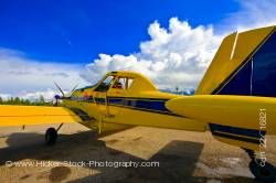 Air Tractor AT 802 Bush Plane Aircraft Red Lake Ontario Canada Blue Sky 