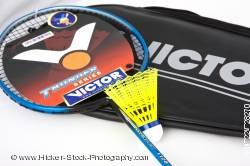 Badminton racket and shuttlecock brand new