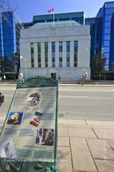 Information Sign and Facade Bank of Canada Building Ottawa