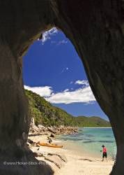 Beach Scene Arch Point Abel Tasman National Park