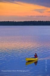 Canoeing Lake Audy Riding Mountain National Park Manitoba