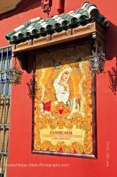 Ceramic tile picture Iglesia de San Francisco old City of Cordoba Province of Cordoba Andalusia