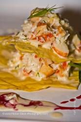 Gourmet food crab dish