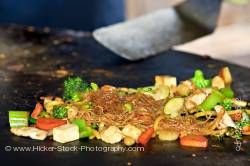 Food Preparation Mongolie Grill World Famous Stirfry Restaurant Whistler Village British Columbia 