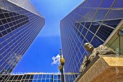 Statue Frederick W. Hill Mall City of Regina Saskatchewan Canada