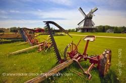 Historic Farm equipment Mennonite Heritage Village Steinbach Manitoba Canada