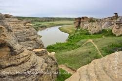 Milk River Hoodoos Writing on Stone Alberta Canada