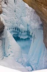 Ice Formations in Mistaya River Mistaya Canyon Icefields Parkway Banff National Park Canadian Rocky 