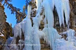Ice Formations Johnston Canyon Upper Falls Banff National Park Alberta Canada