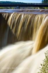 Close Up Kakabeka Falls Kaministiquia River Spring Flood Kakabeka Falls Provincial Park Thunder Bay