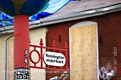 Street Sign Kensington Market Toronto Ontario Canada