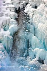 Frozen Lower Falls Johnston Creek Johnston Canyon Banff National Park Alberta Canada