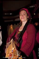 Medieval Woman playing musical instrument Schloss Castle Auerbach