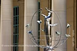 Monument To Multiculturalism Outside Union Station Downtown Toronto Ontario Canada