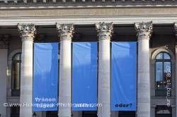 Columns entrance to Nationaltheater National Theatre Munich Germany