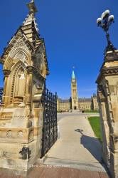 Queen's Gates Peace Tower Parliament Ottawa