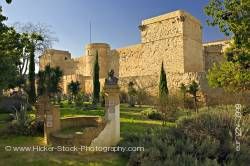 Castle walls town of Sanlucar de Barrameda Province of Cadiz Andalusia (Andalucia) Spain