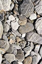 Schist rocks river bank at Fantail Falls Mt Aspiring National Park Haast Highway Haast Pass