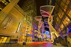 Sculpture steel Stephen Avenue Mall 8th Avenue SW City of Calgary Alberta Canada