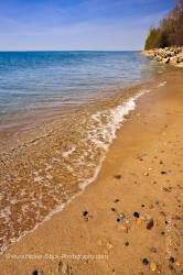 Shores Lake Erie southern mainland Canada in Point Pelee National Park Leamington Ontario Canada