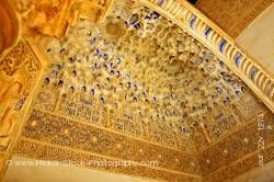 Small alcove ceiling Court of the Myrtles Court of the Pool The Royal House (La Alhambra) Granada