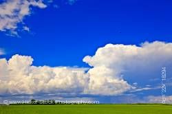 Threatening storm clouds Winnipeg Beach Manitoba Canada