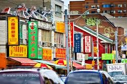 Chinatown Street Signs Toronto Ontario Canada