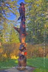Totem Pole South Beach Trail Wickaninnish Bay West Coast Vancouver Island British Columbia Canada