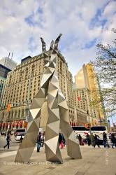 Triad Sculpture by Ted Bieler downtown Toronto