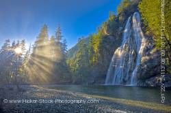 Beautiful Waterfall Virgin Falls Tofino Creek Clayoquot Sound