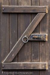 Wooden gate letter Z Hessenpark Germany